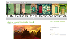Desktop Screenshot of alifeoverseas.com